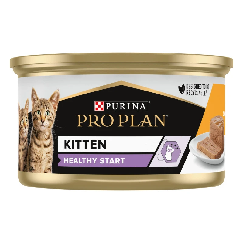 PURINA PRO PLAN Cat Kitten Mousse Poulet Boîte 4 PURINA PRO PLAN Cat Kitten Mousse Poulet Boîte – Image 2