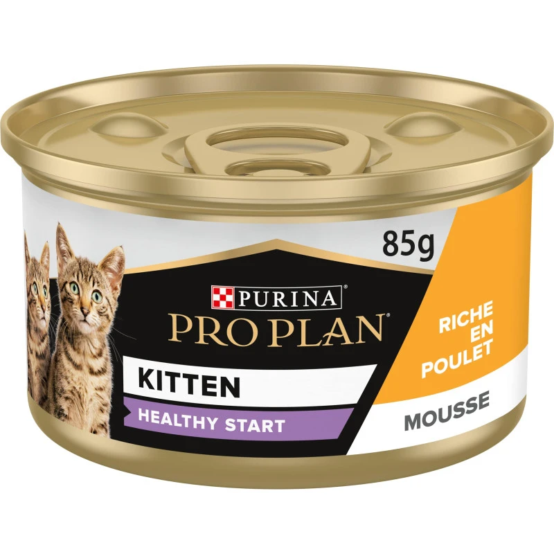 PURINA PRO PLAN Cat Kitten Mousse Poulet Boîte 3 PURINA PRO PLAN Cat Kitten Mousse Poulet Boîte