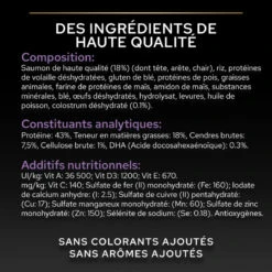 PURINA PRO PLAN Cat Sterilised Kitten Healthy Start Saumon -RIMBERIO cat sterilised kitten optistart saumon 6