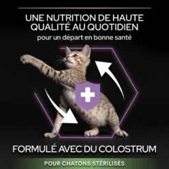 PURINA PRO PLAN Cat Sterilised Kitten Healthy Start Saumon -RIMBERIO cat sterilised kitten optistart saumon 9