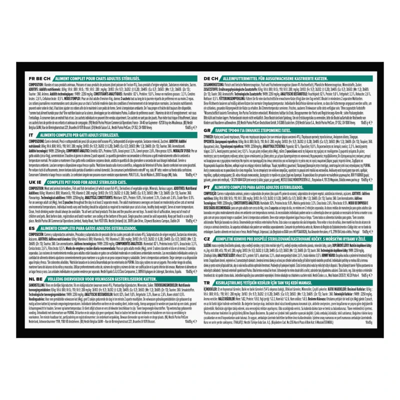 PURINA PRO PLAN Cat Sterilised Ocean Fish Gelée Sachet Repas 6 PURINA PRO PLAN Cat Sterilised Ocean Fish Gelée Sachet Repas – Image 4