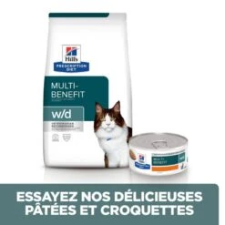 W/D Multi Benefit Croquettes Pour Chat Au Poulet 12 W/D Multi Benefit Croquettes Pour Chat Au Poulet -RIMBERIO feline w d 2