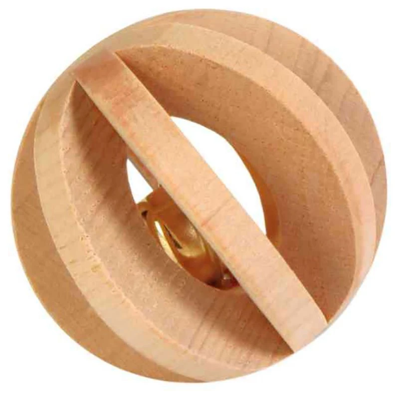 Materiel Jouet Rongeur : Balle De Jeu En Bois - D : 6 Cm 3 Materiel Jouet Rongeur : Balle De Jeu En Bois - D : 6 Cm