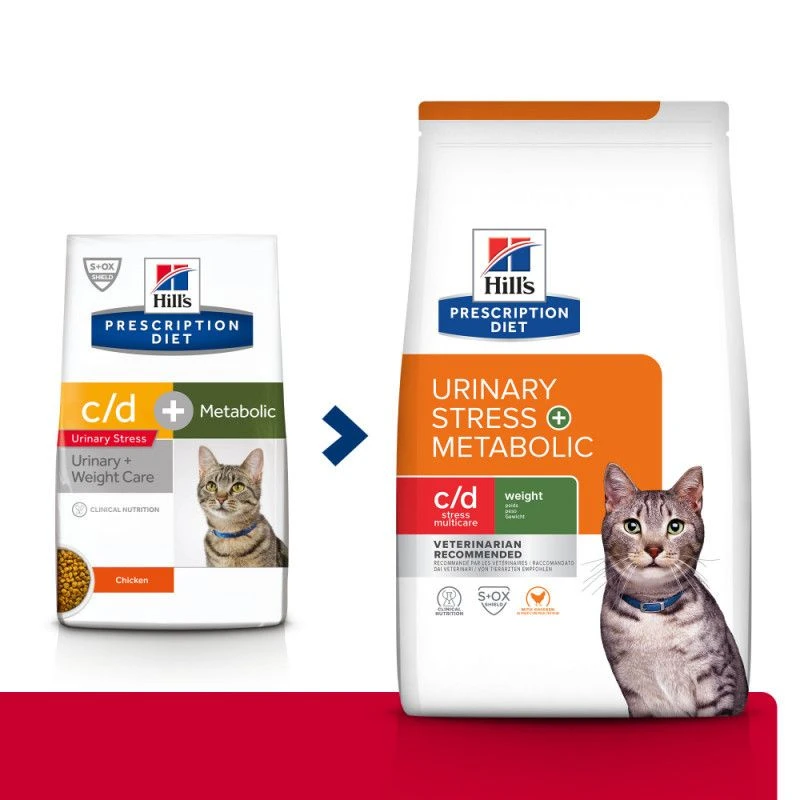 Pack'Avenue Hill's C/d Urinary Stress Multicare+Metabolic Pour Chat 8 Kg 4 Pack'Avenue Hill's C/d Urinary Stress Multicare+Metabolic Pour Chat 8 Kg – Image 2