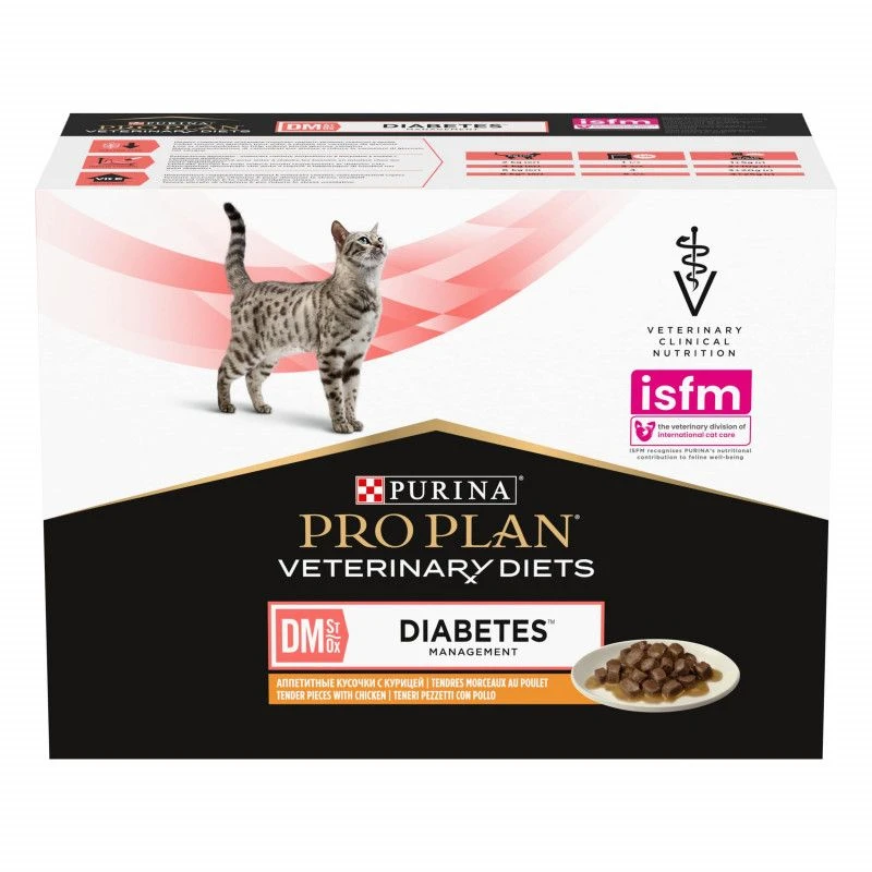 PURINA PRO PLAN Ppvd Feline DM Chicken Sachet Repas 4 PURINA PRO PLAN Ppvd Feline DM Chicken Sachet Repas – Image 2