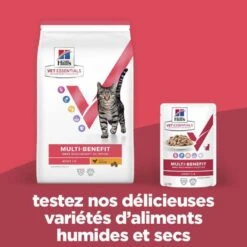 Vet Essentials Chat Multi-Benefit Adult Pack Mixte Sachet Repas 12 Vet Essentials Chat Multi-Benefit Adult Pack Mixte Sachet Repas -RIMBERIO vet essentials chat multi benefit adult poulet sa pack m 3