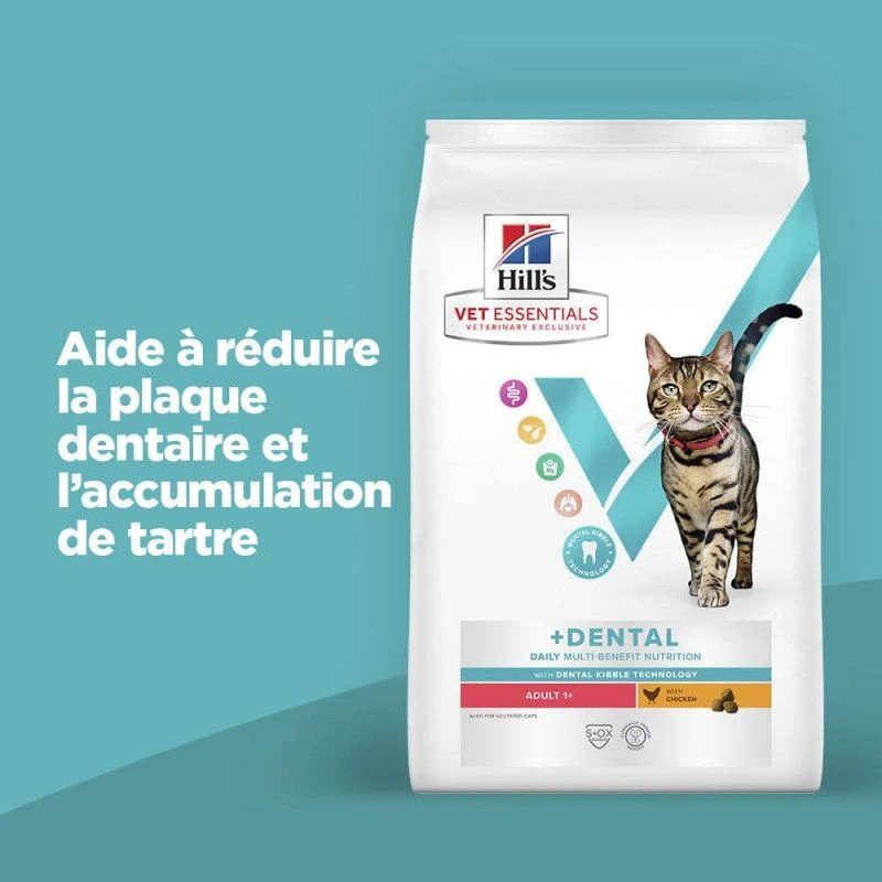 Vet Essentials Chat Multi-Benefit + Dental Adult 1+ Poulet 6 Vet Essentials Chat Multi-Benefit + Dental Adult 1+ Poulet – Image 4