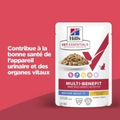 Vet Essentials Chat Multi-Benefit Mature Adulte 7+ Poulet Sachet Repas -RIMBERIO vet essentials chat multi benefit matur adulte 7 poulet sachet repas 1