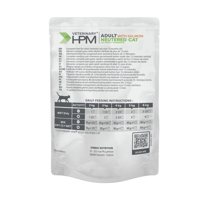 Virbac Veterinary HPM Cat Adult Neutered Salmon Bouch. Sach.re. New 7 Virbac Veterinary HPM Cat Adult Neutered Salmon Bouch. Sach.re. New – Image 5