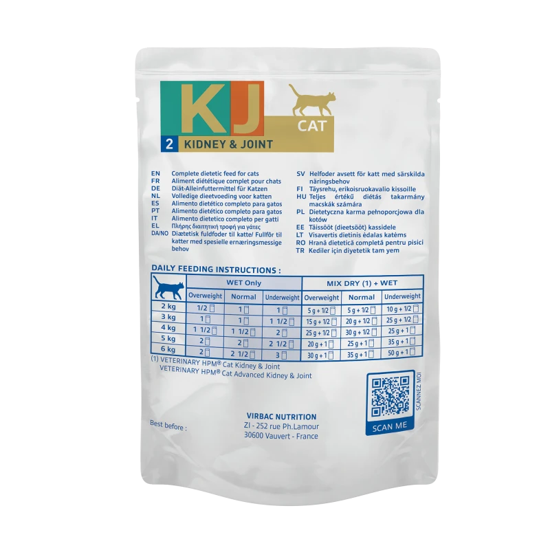 Virbac Veterinary HPM Cat KJ2 Kidney & Joint Mousse Sachet Repas 7 Virbac Veterinary HPM Cat KJ2 Kidney & Joint Mousse Sachet Repas – Image 5